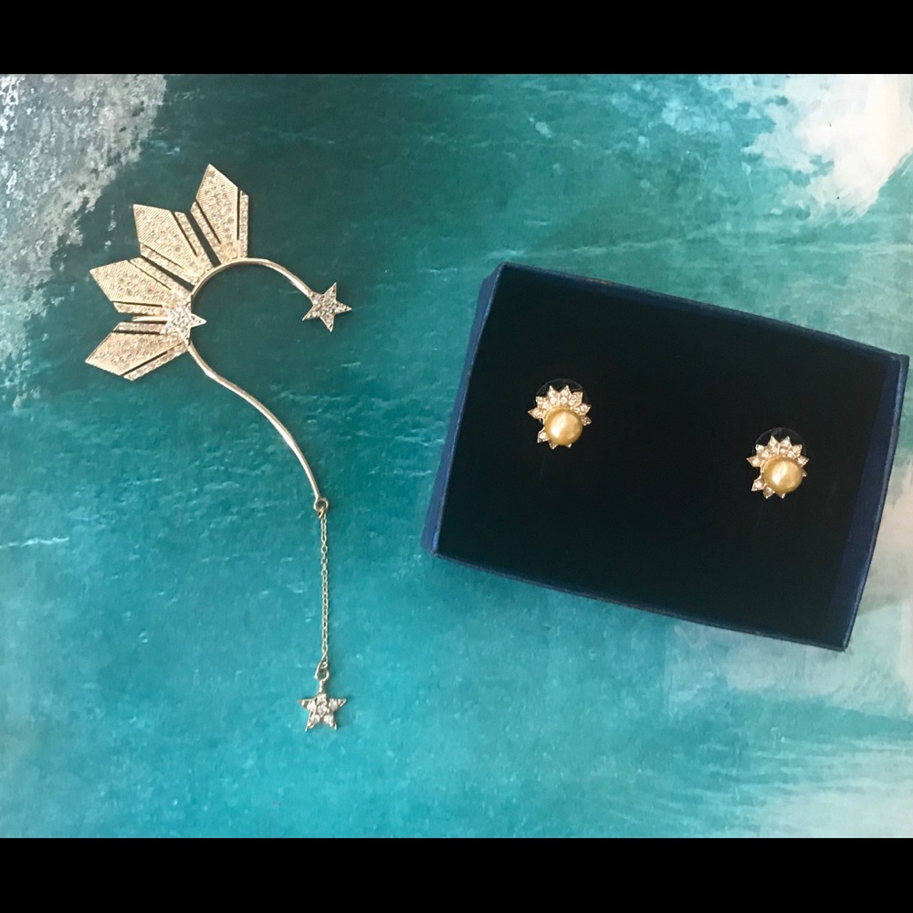BNWOT, THREE STARS AND SUN EARCUFF